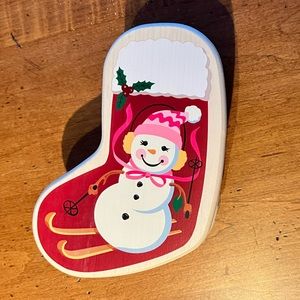 Longaberger 2014 Little Stocking Tree Trimming Collectible Basket